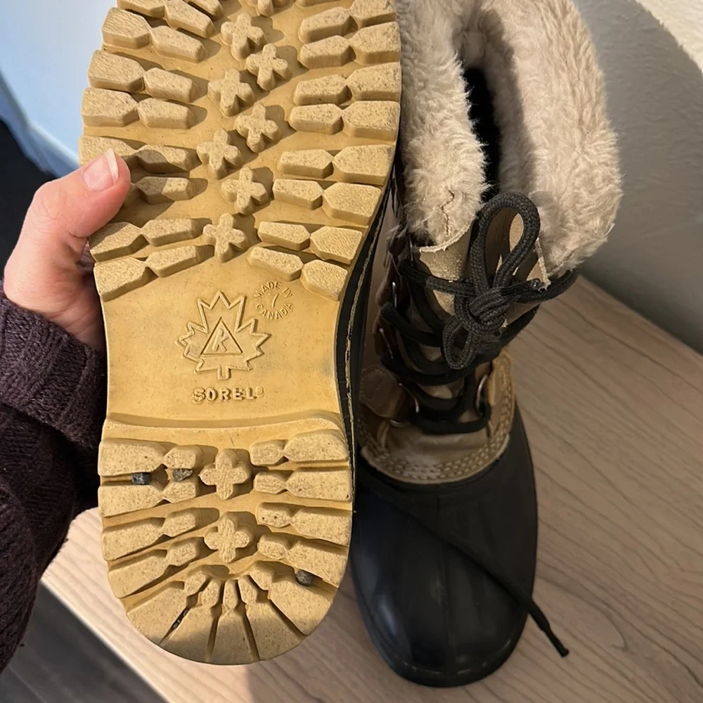 VTG Sorel Made in Canada snow boots Buffalo Kaufman